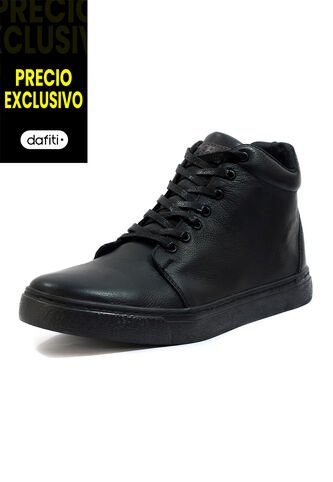 Tenis Cuero Negro VillabonR VTB-3055 VillabonR