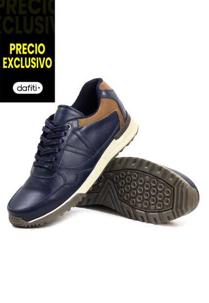 Tenis Cuero Hombre Azul VillabonR VA-3009