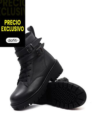 Botas Cuero Negro VillabonR VDM-5055 Correas VillabonR