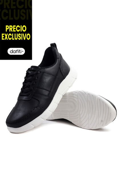 Tenis Cuero Hombre Negro VillabonR VL-3030