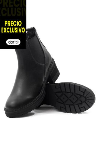 Botín Cuero Mujer Negro VillabonR VSH-5005 VillabonR