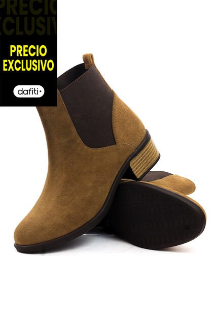 Botín Cuero Café Claro VillabonR VSH-5332