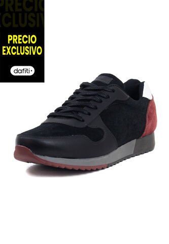 Tenis Cuero Negro VillabonR VP-3035 VillabonR