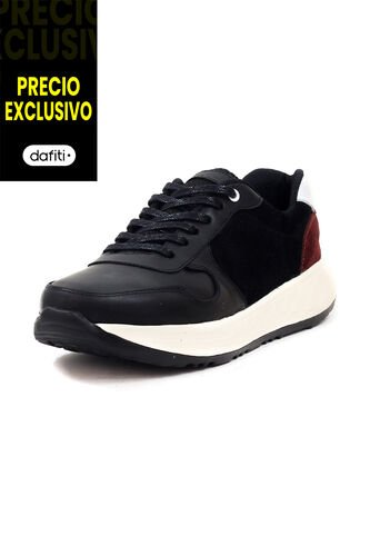 Tenis Cuero Negro VillabonR VP-3036 VillabonR