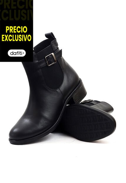 Botín Cuero Mujer Negro VillabonR VSH-5330