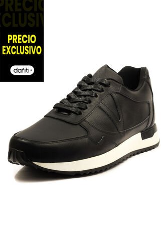 Tenis Cuero Negro VillabonR VA-3002 VillabonR