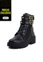Botas Cuero Mujer Negro VillabonR VDM-5057 Correas Taches de VillabonR