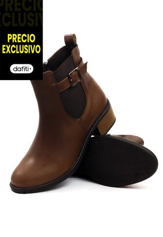 Botín Cuero Mujer Café VillabonR VSH-5330 VillabonR