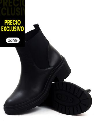 Botín Cuero Mujer Negro VillabonR VSH-5332 VillabonR