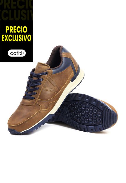 Tenis Cuero Hombre Miel VillabonR VA-3008