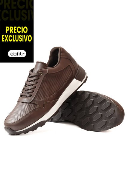 Tenis Cuero Hombre Cafe VillabonR VBT-3021