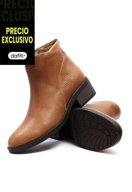 Botin Cuero Mujer Miel VillabonR VBP-5007