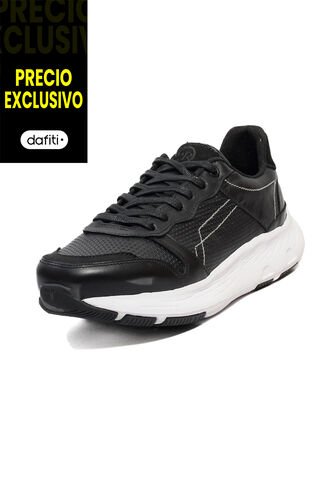 Tenis Cuero Hombre Negro VillabonR VD-3035 VillabonR
