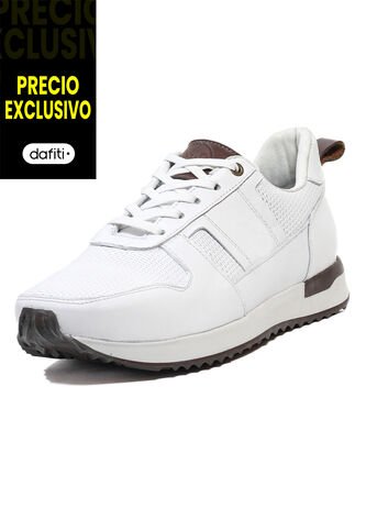 Tenis Cuero Hombre VillabonR VW-3032 Blanco VillabonR