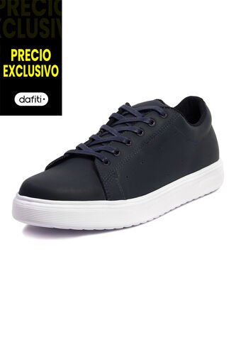 Tenis Cuero Hombre VillabonR VT-3018 Azul VillabonR