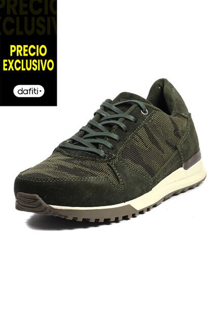 Tenis Moda Cuero Hombre Verde VillabonR VK-3032