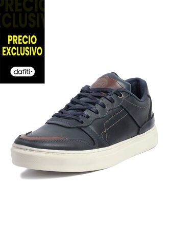 Tenis Cuero Hombre Azul VillabonR VD-3033 VillabonR