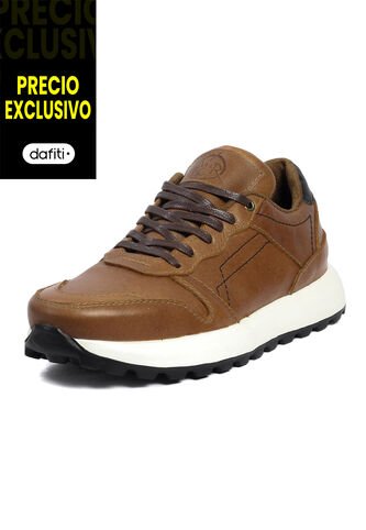 Tenis Cuero Hombre Miel VillabonR VD-3031 VillabonR