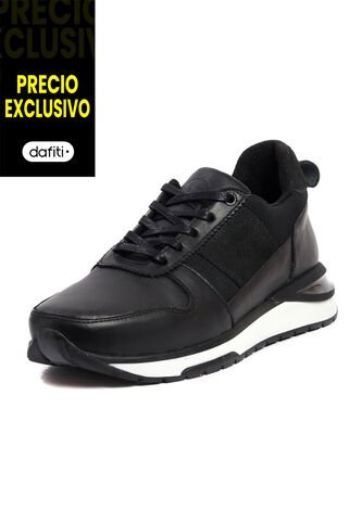 Tenis Cuero Hombre Negro VillabonR VL-3037 VillabonR