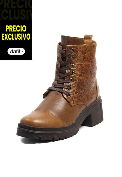 Botines Cuero Mujer Cafe VillabonR VCR-9025