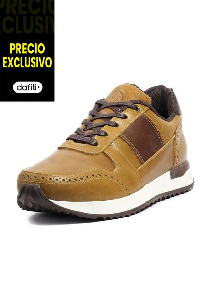 Tenis Cuero Hombre Miel VillabonR VL-3034