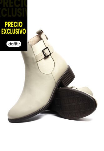 Botines Cuero Mujer Beige VillabonR VSH-5330 VillabonR