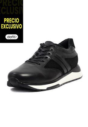 Tenis Cuero Hombre Negro VillabonR VA-3013