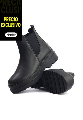 Botines Cuero Mujer Negro VillabonR VBA-5737 VillabonR