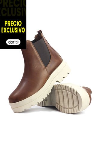 Botines Cuero Mujer Cafe VillabonR VBA-5736 VillabonR