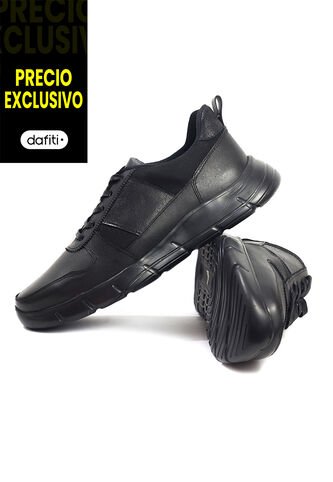 Tenis Cuero Hombre Negro VillabonR VL-3032C-A VillabonR