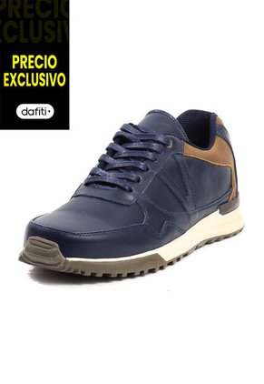 Tenis Hombre Cuero Azul VillabonR VA-3009C-A
