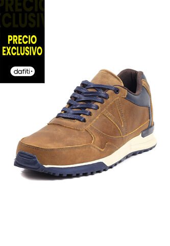 Tenis Hombre Cuero Miel VillabonR VA-3008C-A VillabonR