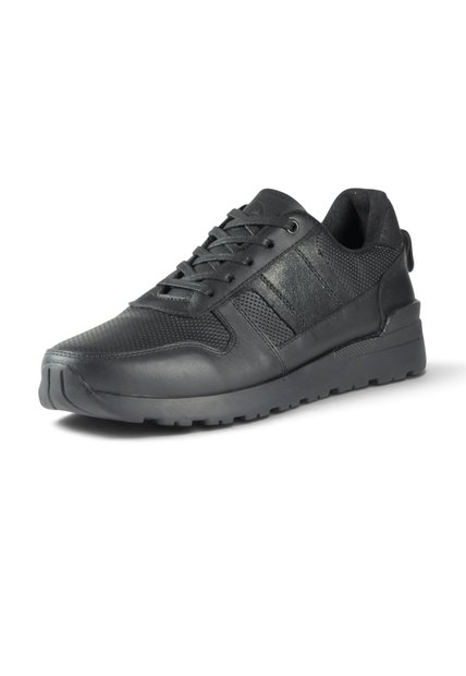Tenis Cuero Hombre VillabonR VW-3035 Negro