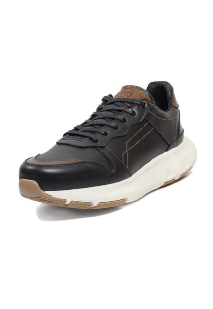 Tenis Cuero Hombre Negro VillabonR VD-3034