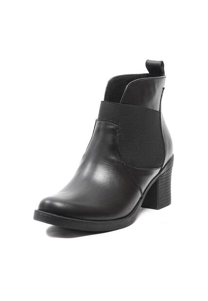 Botines Cuero Mujer Negro VillabonR VBC-5005