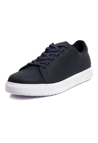Tenis Cuero Hombre VillabonR VT-3018 Azul VillabonR