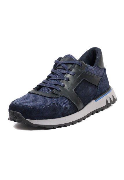 Tenis Moda Cuero Hombre Azul VillabonR VE-3031
