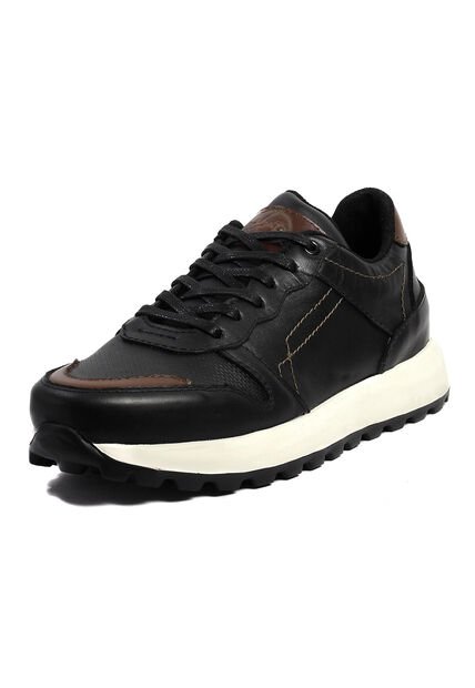 Tenis Cuero Hombre Negro VillabonR VD-3032