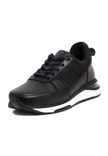 Tenis Cuero Hombre Negro VillabonR VL-3037