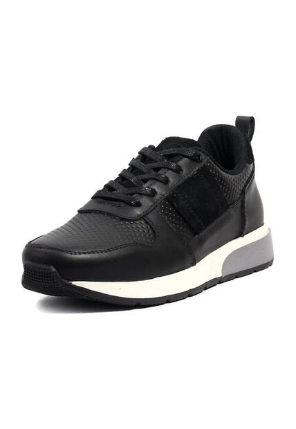 Tenis Cuero Hombre Negro VillabonR VL-3035