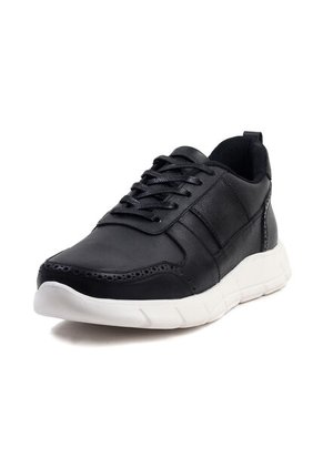 Tenis Cuero Hombre Negro VillabonR VL-3030C-A