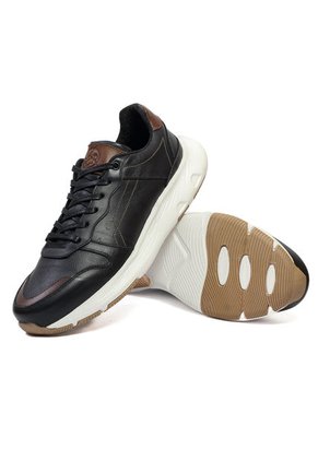 Tenis Cuero Hombre Negro VillabonR VD-3034