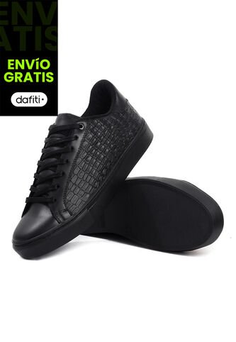 Tenis Cuero Negro VillabonR VT-3015 VillabonR