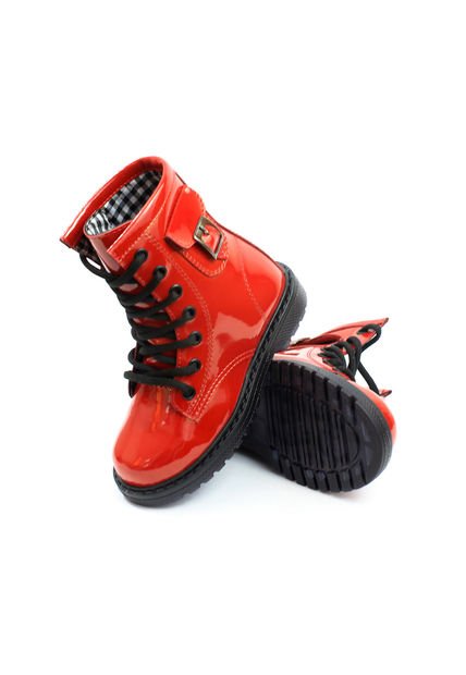 Botas Charol Ni\u00f1a Rojo VillabonR VDM-5031