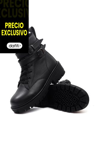 Botas Cuero Negro VillabonR VDM-5055 Correas VillabonR