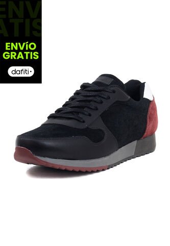 Tenis Cuero Negro VillabonR VP-3035 VillabonR