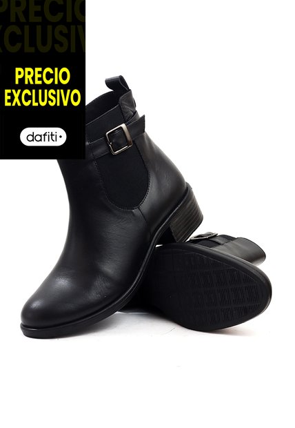 Botín Cuero Mujer Negro VillabonR VSH-5330
