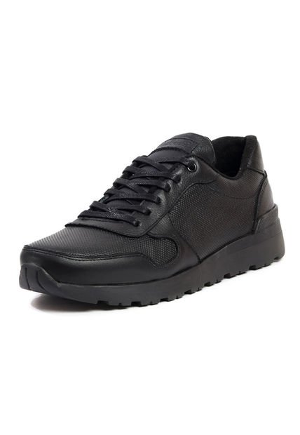Tenis Moda Cuero Hombre Negro VillabonR VP-3037