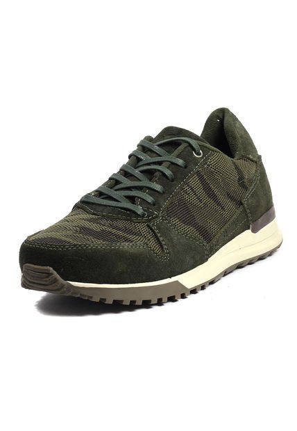 Tenis Moda Cuero Hombre Verde VillabonR VK-3032