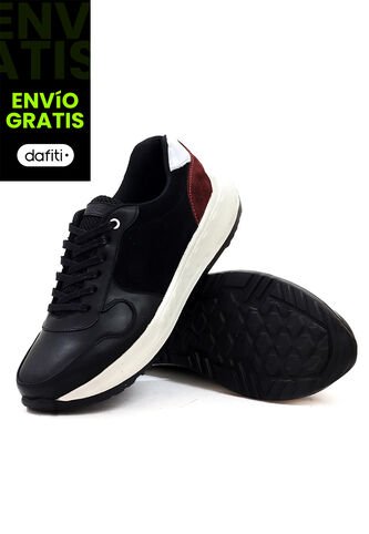 Tenis Cuero Negro VillabonR VP-3034 VillabonR